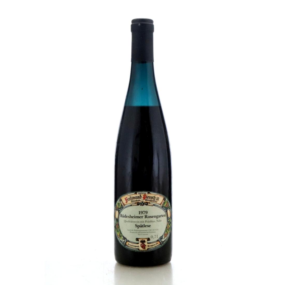 Pieroth Blue Burg Layer Schlosskapelle Auslese Riesling 1989 Wine